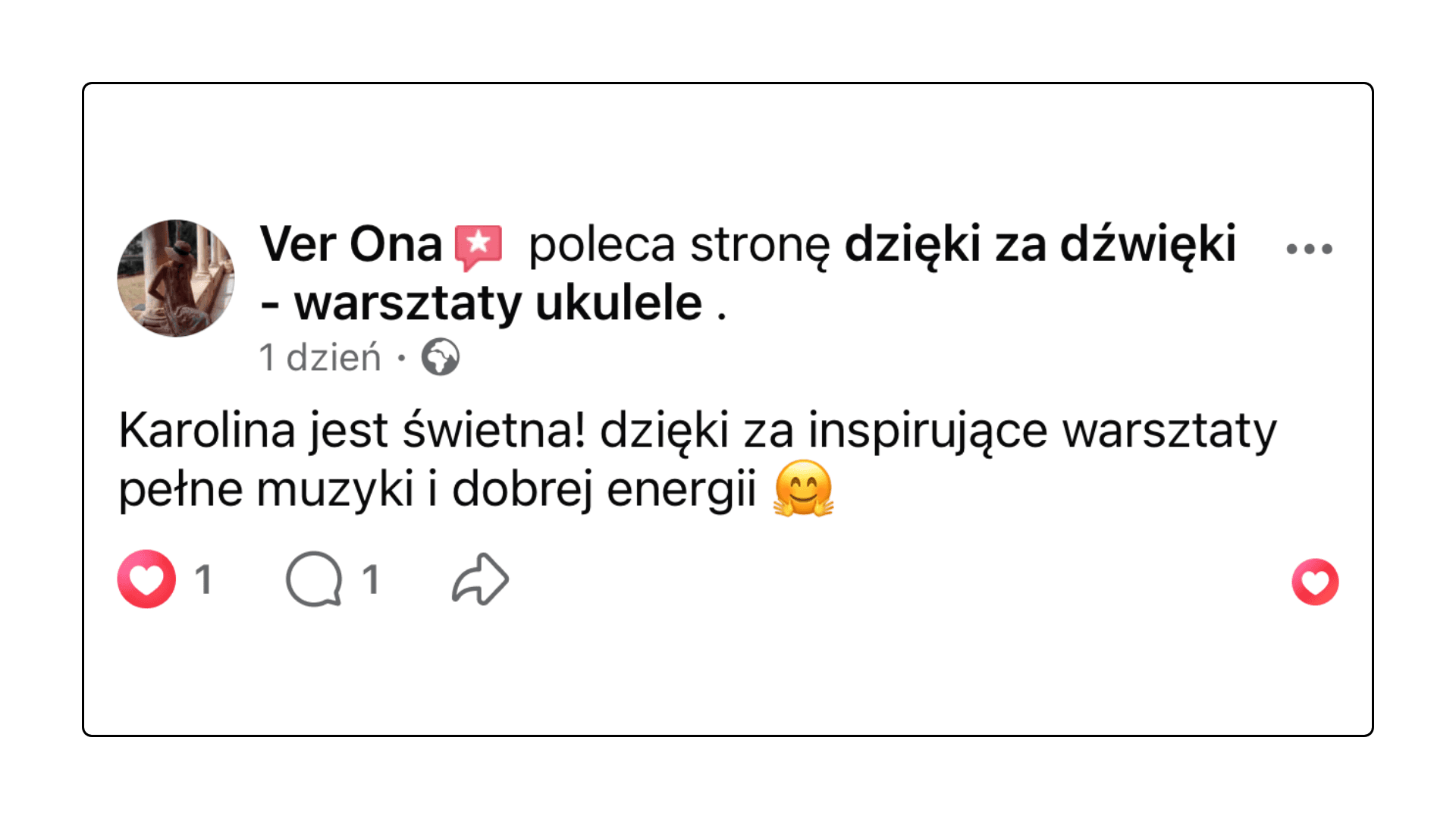 Opinie o warsztatach ukulele z Dzięki za dźwięki