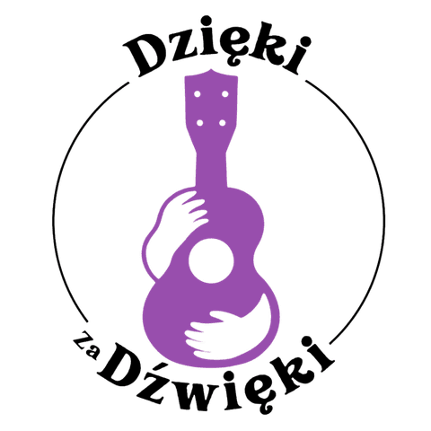 LOGO (bez tła )Dzięki za dźwięki - miejsca gdzie prowadzę warsztaty ukulele dla kobiet